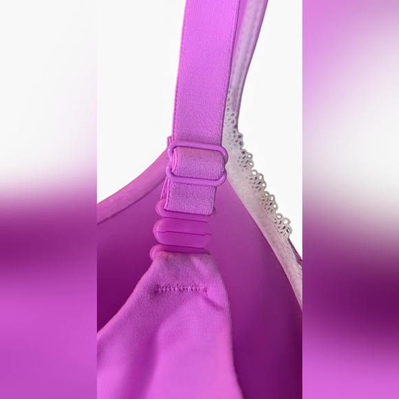 Victoria Secret Padded Bra 38DD Pink Lace - Picture 3 of 6